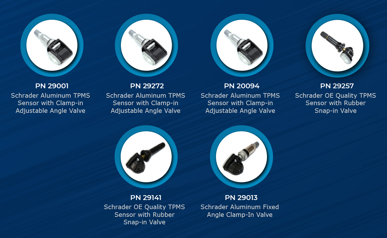 Schrader Launches New OE Replacement TPMS Sensors for Hyundai, Acura, Mercedes-Benz, Land Rover, GM and Ford