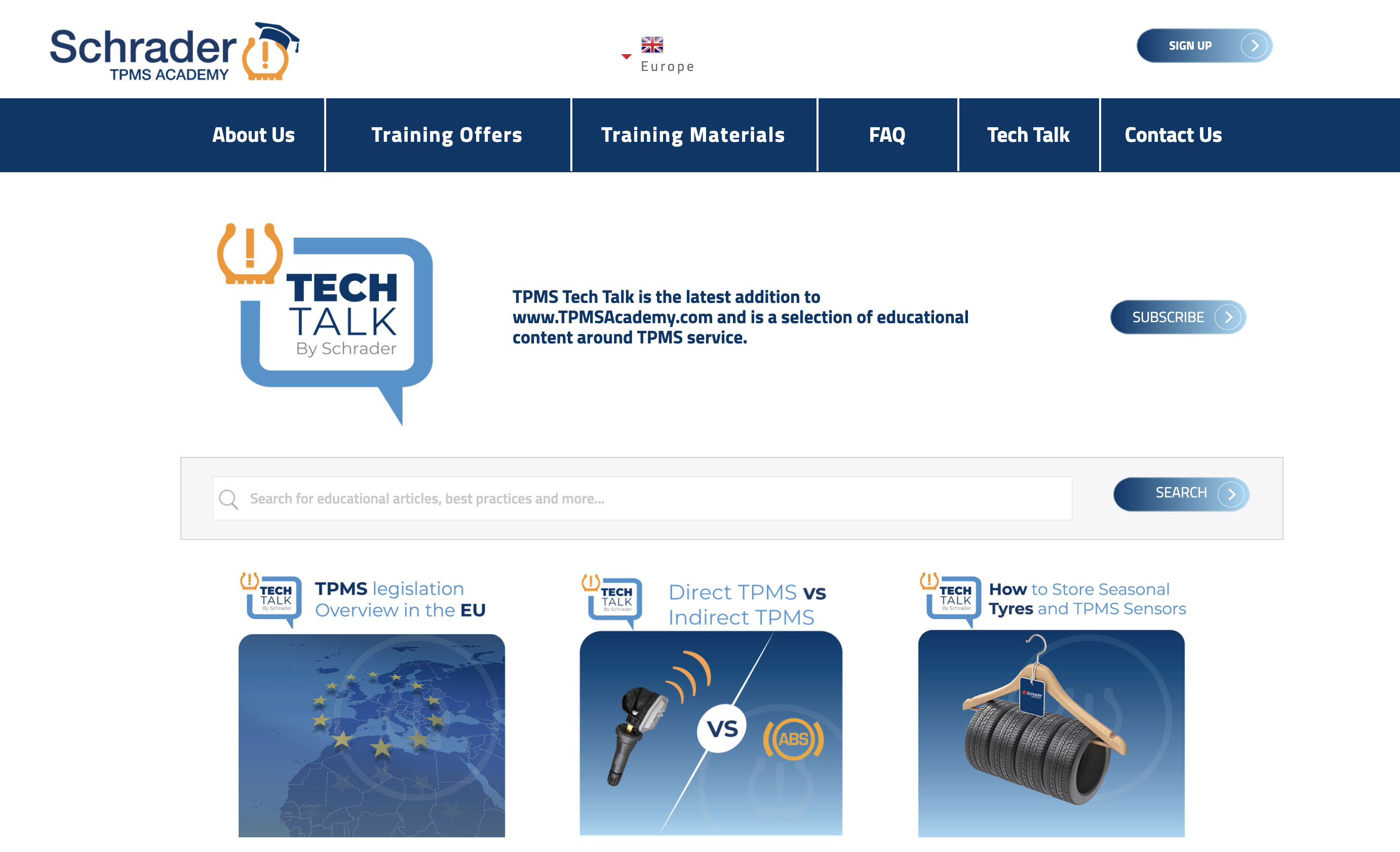 Schrader Tech Talk