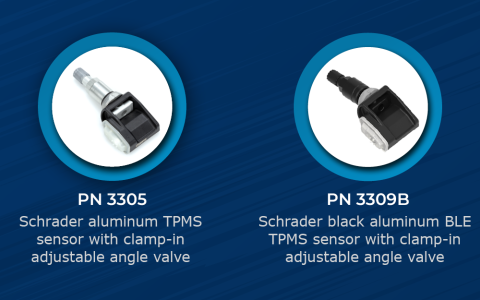 Schrader Introduces Two New OE Replacement TPMS Sensors for Mazda, Fiat, and Tesla Vehicles